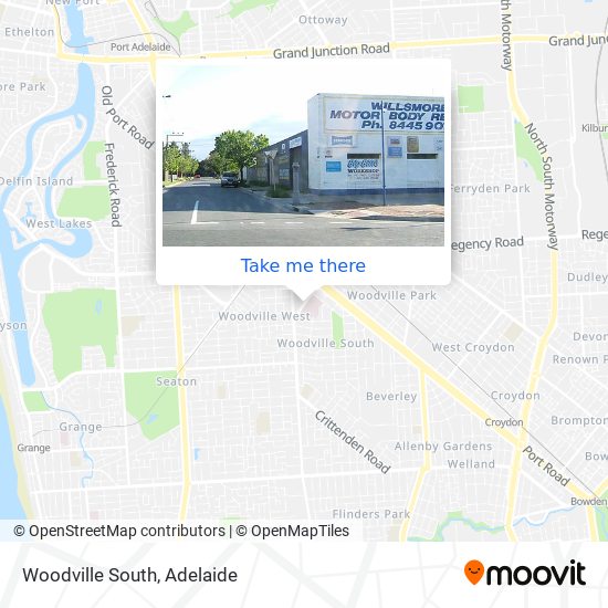 Woodville South map