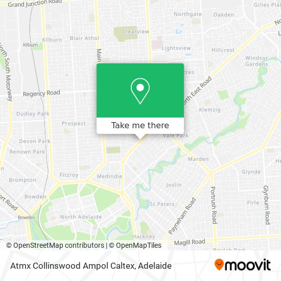Mapa Atmx Collinswood Ampol Caltex