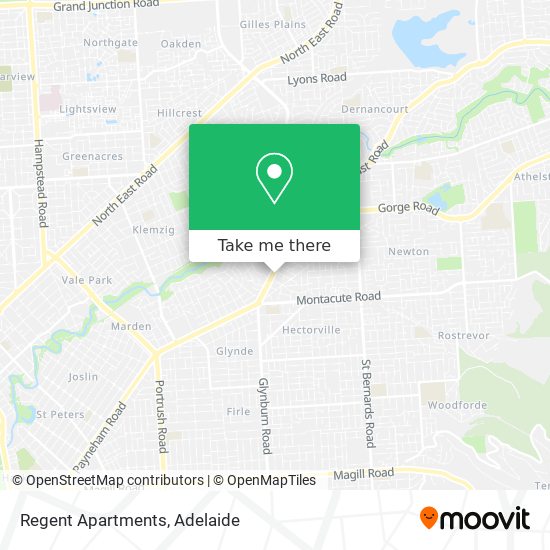 Regent Apartments map