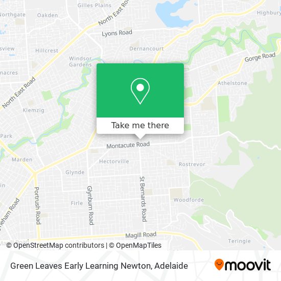 Green Leaves Early Learning Newton map