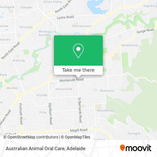 Australian Animal Oral Care map