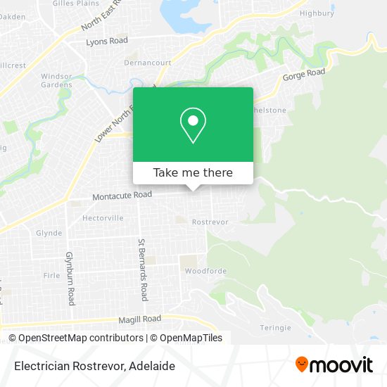 Mapa Electrician Rostrevor