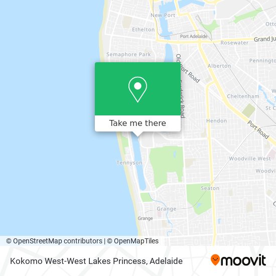 Mapa Kokomo West-West Lakes Princess