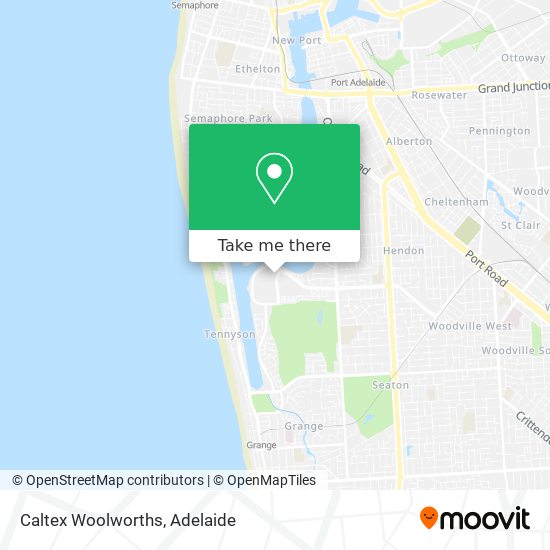 Mapa Caltex Woolworths