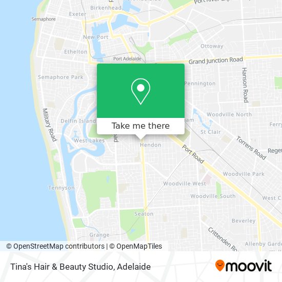 Tina's Hair & Beauty Studio map