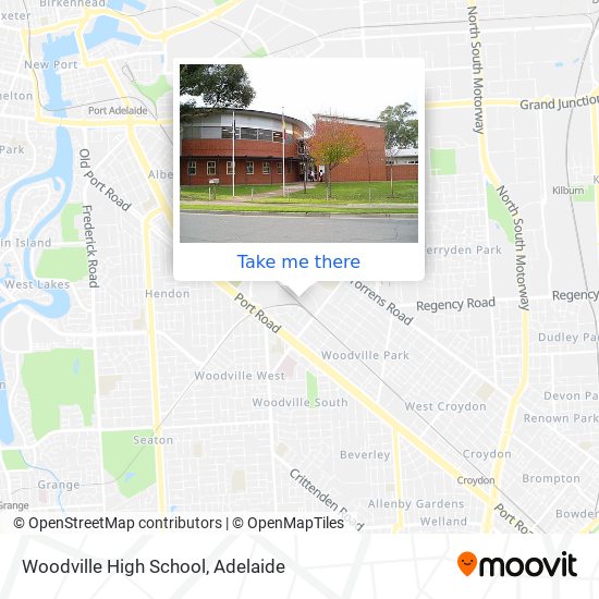 Mapa Woodville High School