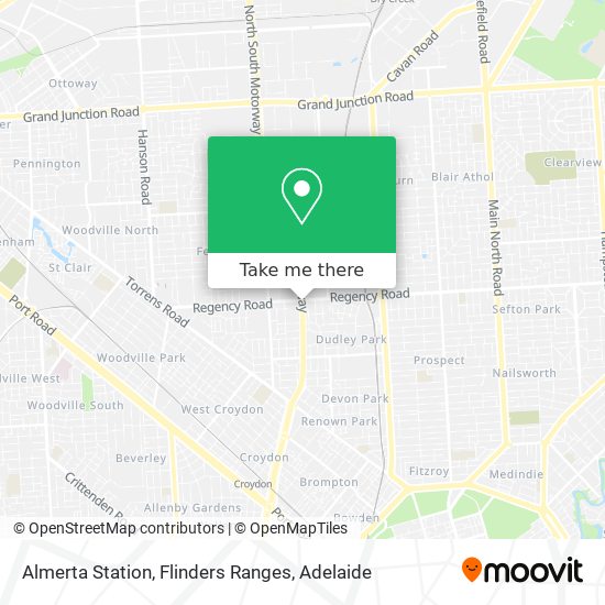 Almerta Station, Flinders Ranges map