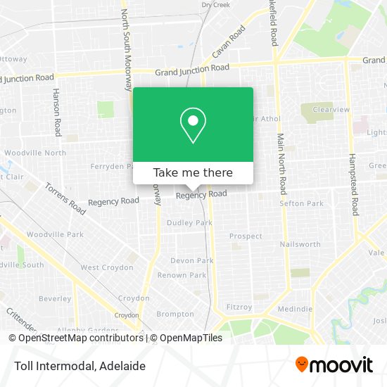 Toll Intermodal map