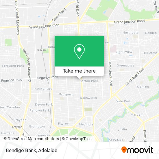 Bendigo Bank map