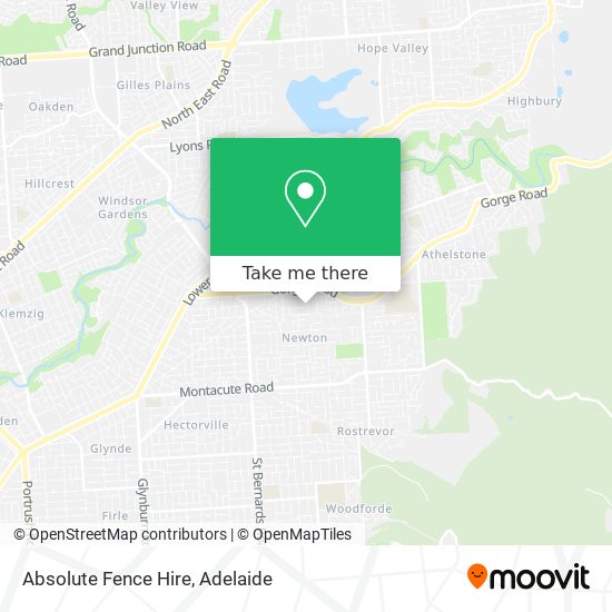 Mapa Absolute Fence Hire