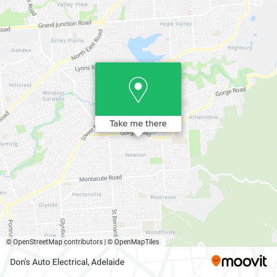 Don's Auto Electrical map