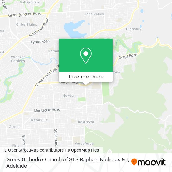 Greek Orthodox Church of STS Raphael Nicholas & I map