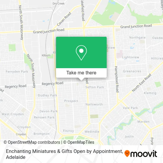 Mapa Enchanting Miniatures & Gifts Open by Appointment