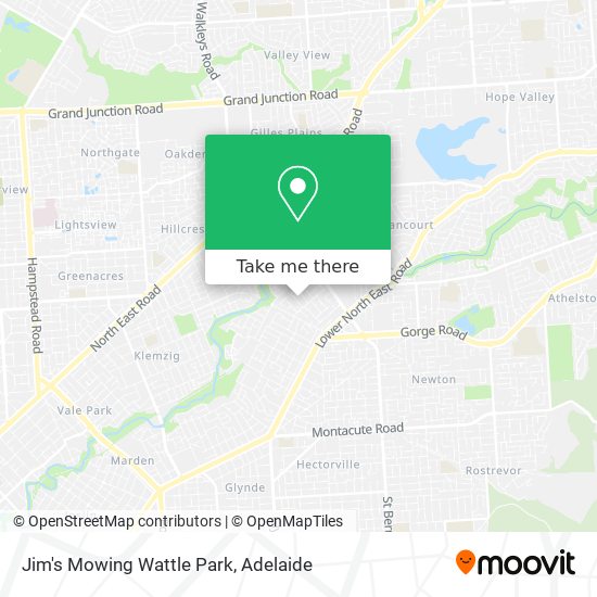Jim's Mowing Wattle Park map