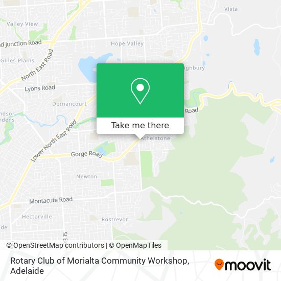 Rotary Club of Morialta Community Workshop map