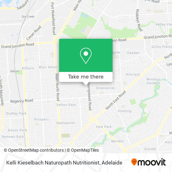 Kelli Kieselbach Naturopath Nutritionist map