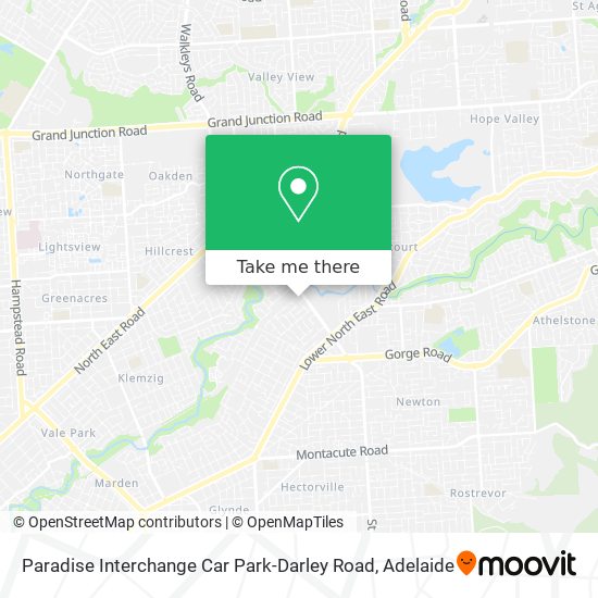 Mapa Paradise Interchange Car Park-Darley Road