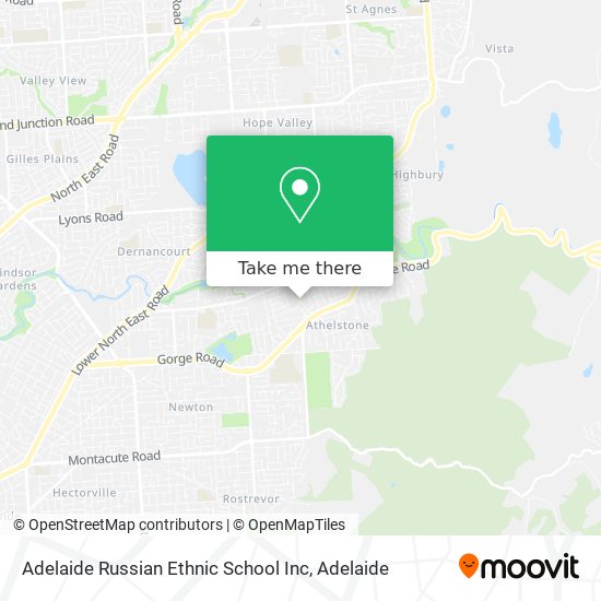 Mapa Adelaide Russian Ethnic School Inc