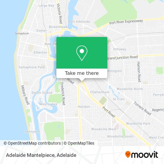 Adelaide Mantelpiece map