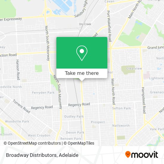 Broadway Distributors map