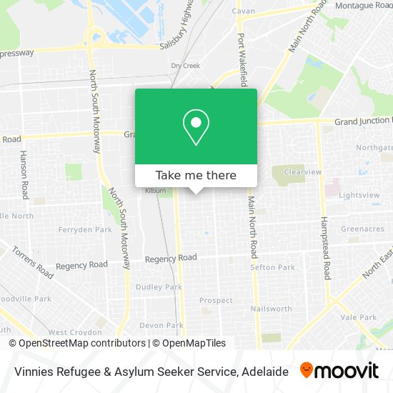 Mapa Vinnies Refugee & Asylum Seeker Service