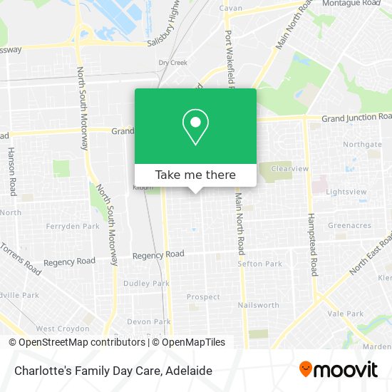 Charlotte's Family Day Care map