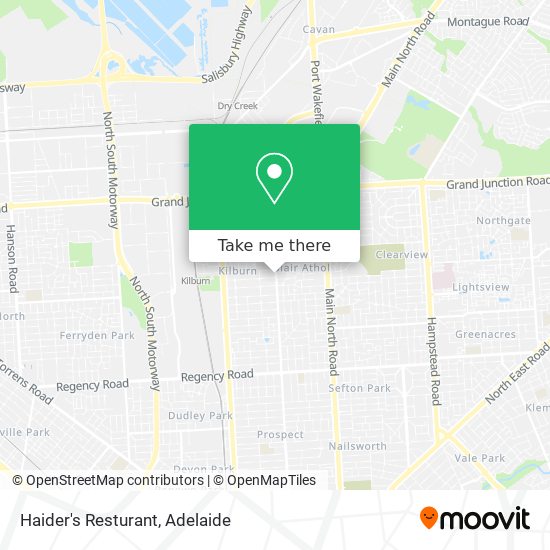 Haider's Resturant map