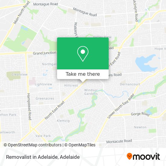 Removalist in Adelaide map