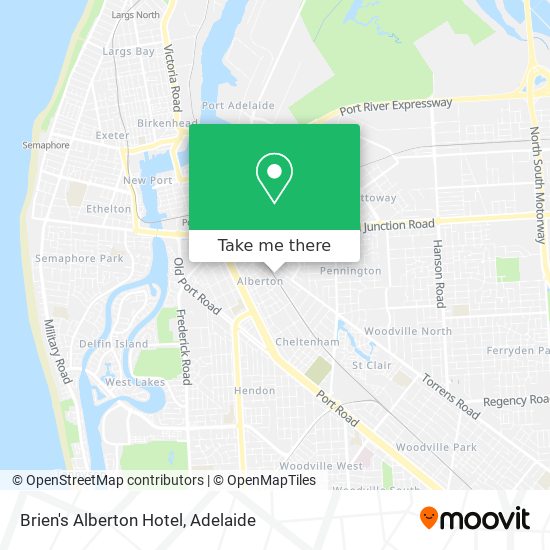 Brien's Alberton Hotel map