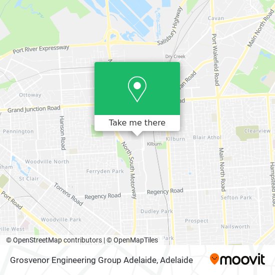 Grosvenor Engineering Group Adelaide map