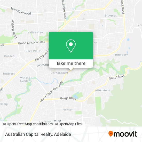 Australian Capital Realty map
