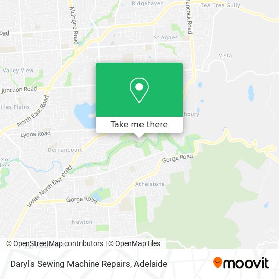 Daryl's Sewing Machine Repairs map