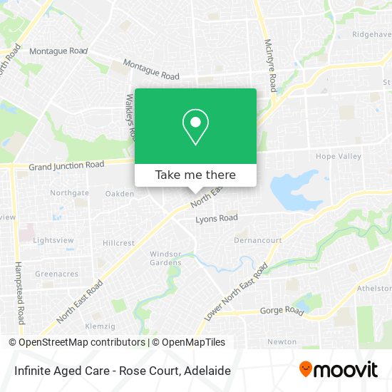 Infinite Aged Care - Rose Court map