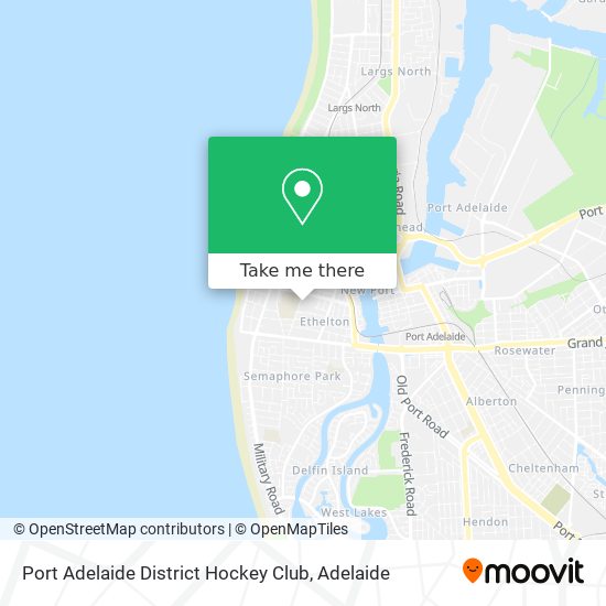 Mapa Port Adelaide District Hockey Club