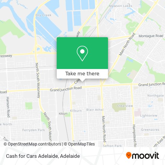 Mapa Cash for Cars Adelaide