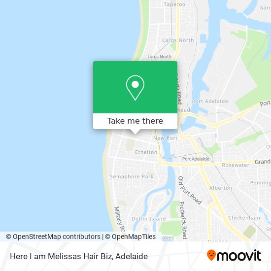 Here I am Melissas Hair Biz map