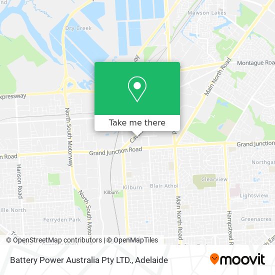 Battery Power Australia Pty LTD. map