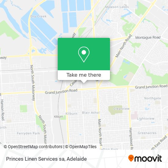 Princes Linen Services sa map