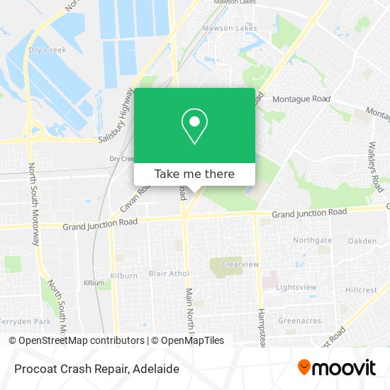 Procoat Crash Repair map