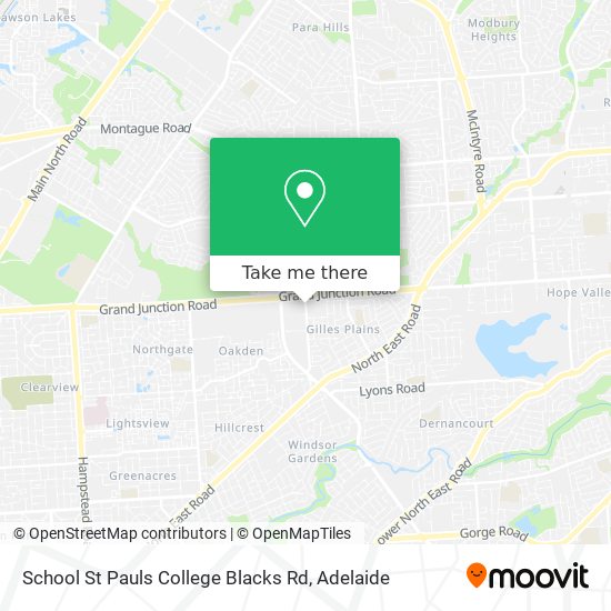 School St Pauls College Blacks Rd map