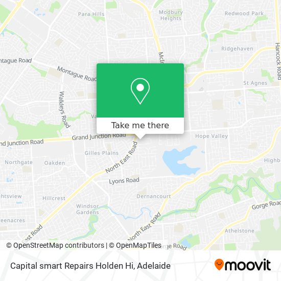 Mapa Capital smart Repairs Holden Hi