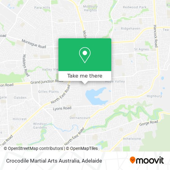 Mapa Crocodile Martial Arts Australia