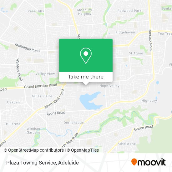 Plaza Towing Service map