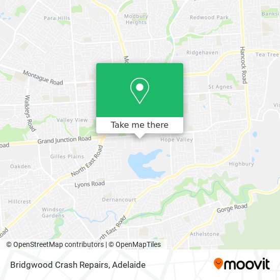 Bridgwood Crash Repairs map