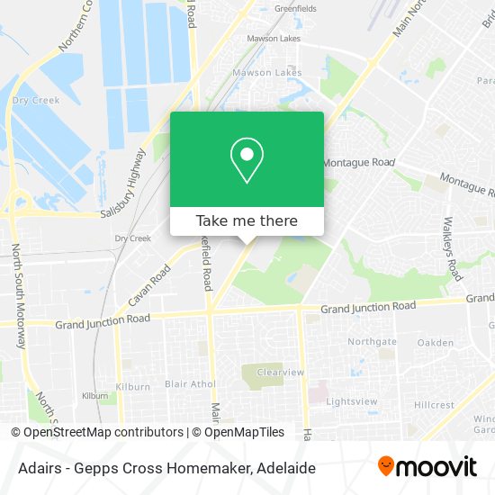 Adairs - Gepps Cross Homemaker map