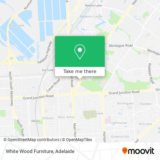 White Wood Furniture map