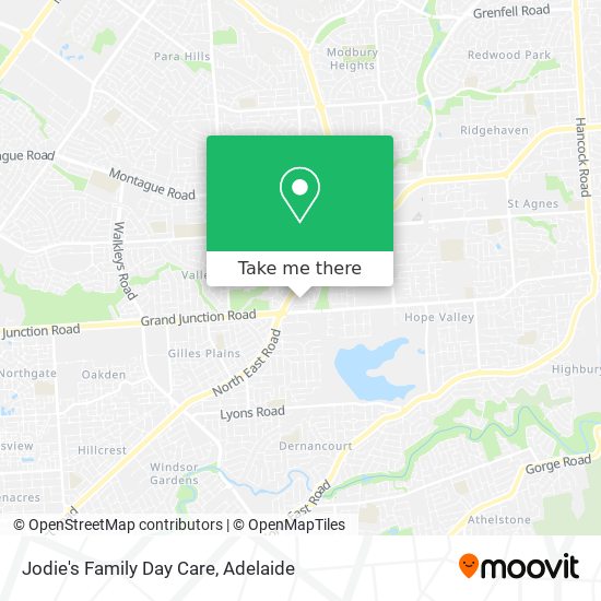 Jodie's Family Day Care map