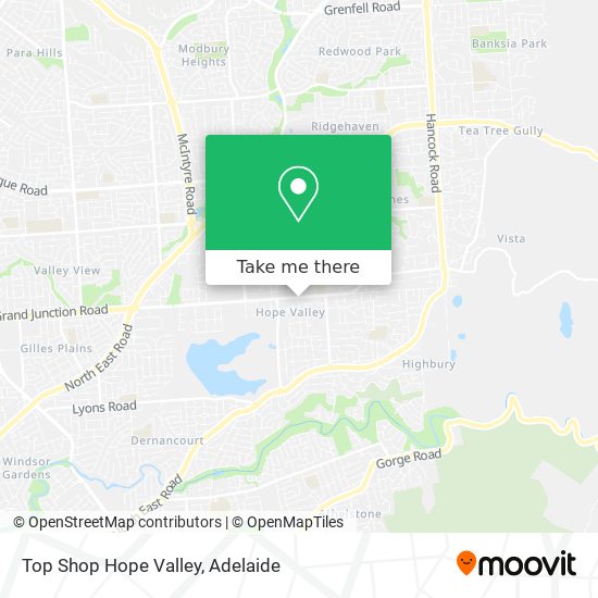 Top Shop Hope Valley map