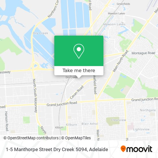 Mapa 1-5 Manthorpe Street Dry Creek 5094