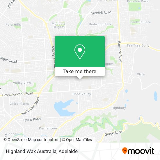 Mapa Highland Wax Australia